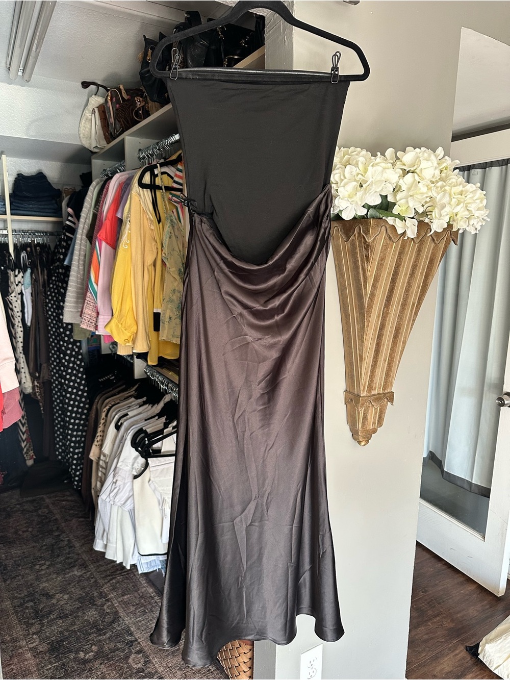 Revolve Elegant Black Strapless Dress - Picture 3 of 6
